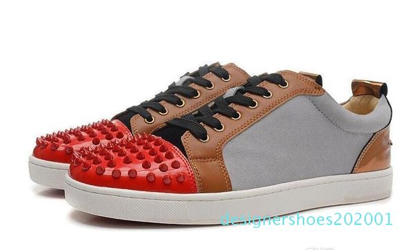 

luxury party wedding shoes mens womens black suede with black spikes toe low sneakers,design causal shoes 36-46 drop shipping d01