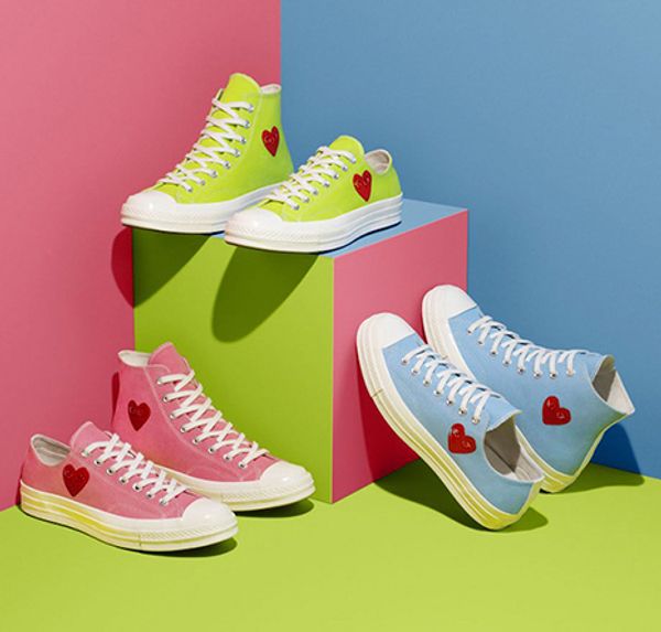 

new 1970s big love eyes play chuck 70 heart 70s hi 3s canvas skate shoes pink green blue classic canvas shoes jointly name skateboard casual, White;red