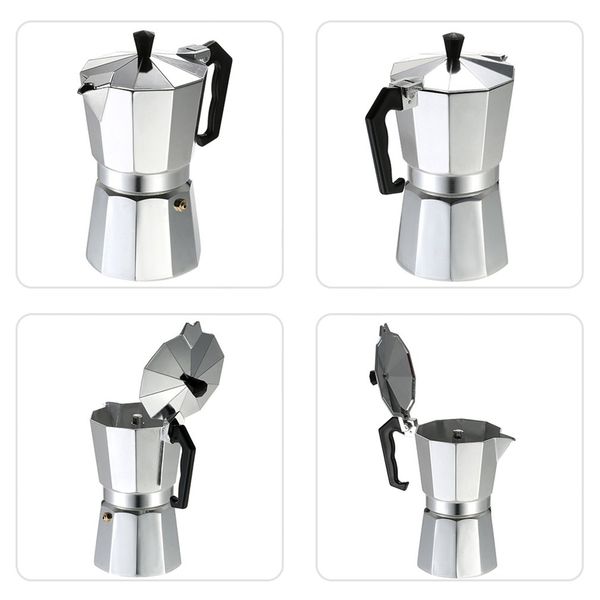 

горячий алюминиевый кофейник 3cup / 6cup / 9cup / 12cup кофеварка эспрессо percolator stovetop мокко пот электрическая плита