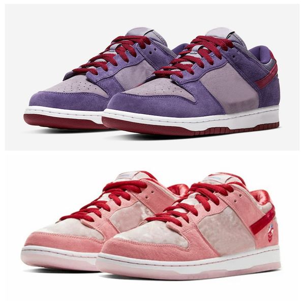 

2020 new dunk sb low plum strangelove x dunks running shoes women mens designer skateboard trainers suede sneakers zapatos size 36-45