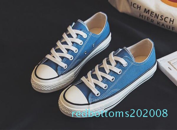 

new classic canvas men's skateboard designer shoes men's sneakers women's casual sneakers 2018 plimsolls 9 color r8, Black