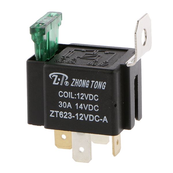 

generic dc 12v 30a 4 pin 4p metal heavy duty car motor automotive fuse relay spst