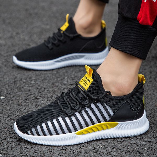 

new autumn summer shoes men breathable comfortable mesh lace-up casual sneakers non-slip soft mesh flat zapatillas hombre