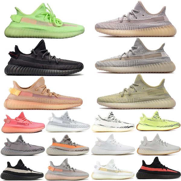 

fashion antlia lundmark synth gid clay casual shoes for men women semi frozen yellow true form static zebra beluga sesame sneakers, Black