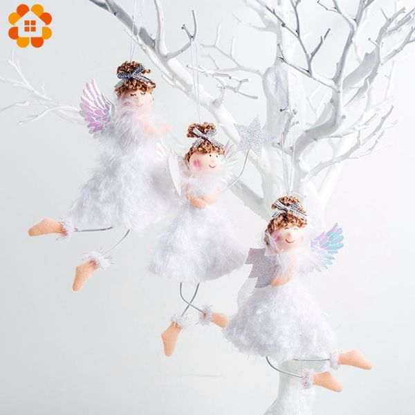 

1 шт. симпатичные multi christmas angel doll кулон украшения для дома рождественская вечеринка xmas tree украшения детские подарки украшения