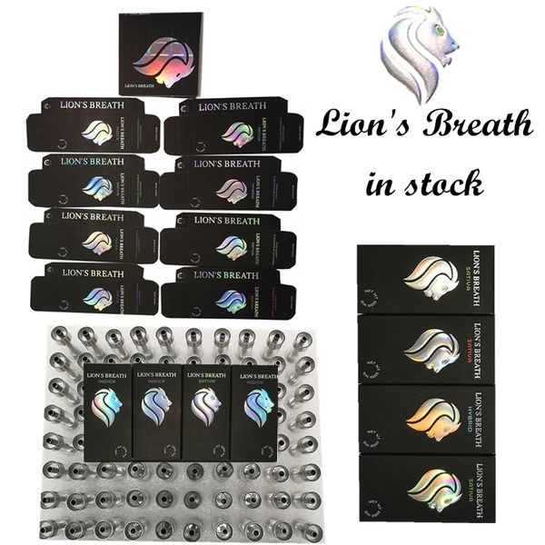 

Lions Breath Vape Cartridges Packaging Disposable VAPE pen Instock Empty Vape Pen 510 Thread 0.8ml/1.0ml with Round Tip Press On Cartridges