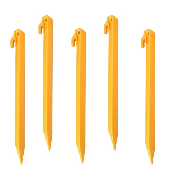 

5pcs plastic sand pegs tent heavy duty camping hiking awning ground stakes hooks