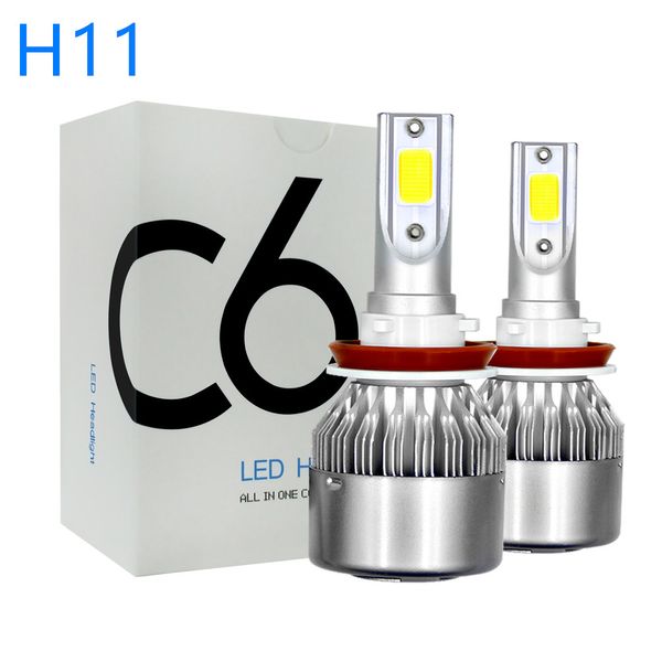 

Car light h11 c6 led headlight bulb conver ion kit h1 h3 h7 h11 h13 9004 hb1 9005 h10 hb3 9006 hb4 9007 hb5 6000lm 6k cool white