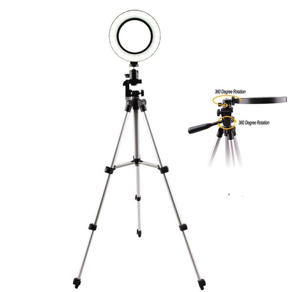 

adjustable ring lamp led selfie tripod with 16/20/26cm ring light for makeup youtube tiktok pgraphy camera p stand ne002