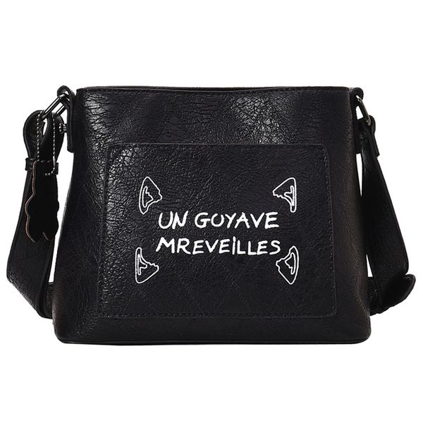 

ivog новое прибытие каждый день женщина малого плеча crossbody сумочка черный геометрическая ковш сумки для женщин 2019