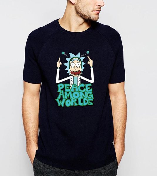 

hampson lanqe peace among worlds funny men t shirts 2019 summer science t shirt 100% cotton men's tshirts, White;black