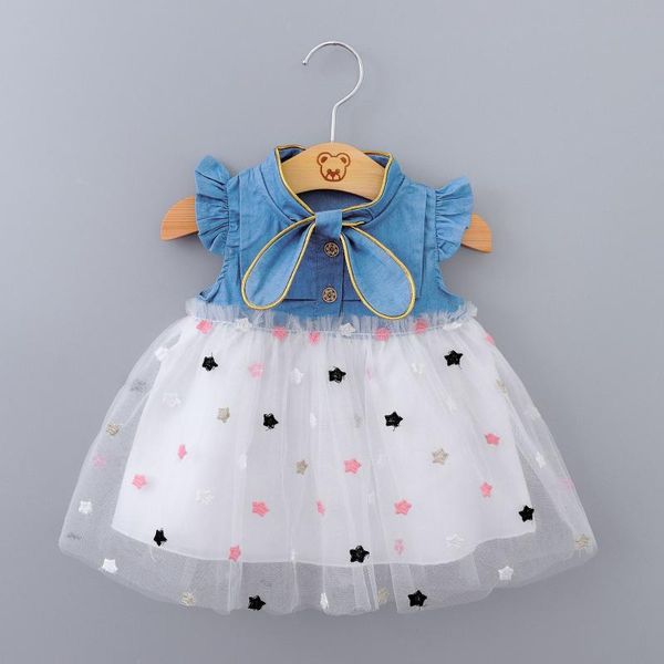 

baby girls dress 2020 summer princess party tulle toddler dresses infant clothing newborn party birthday tutu dress 0-2y vestidos, Red;yellow