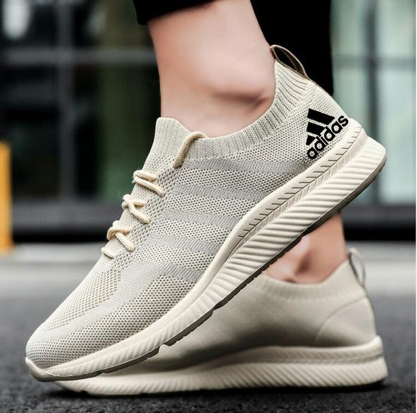 

2020 мужчин и повседневная обувь женская обувь дышащая sneaker ultralight boy открытый полуботинки тренер кроссовки chaussure homme 36-46, Black