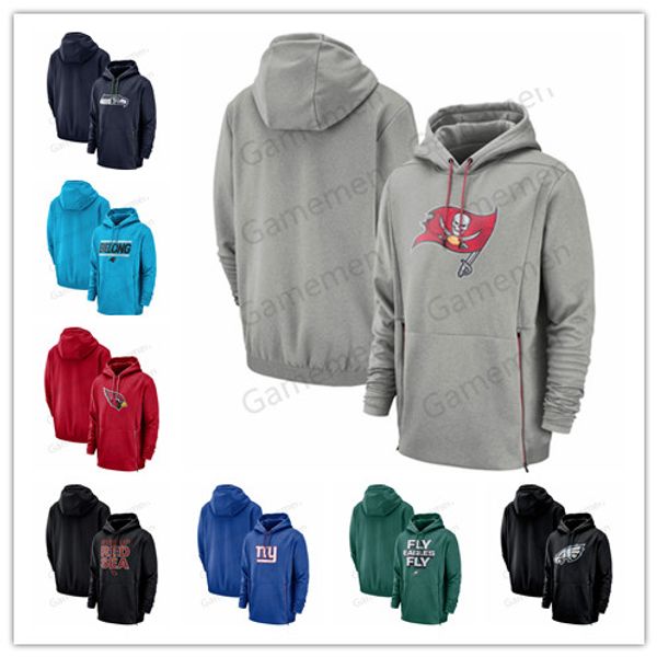 

2019 Tampa Bay Sweatshirts Buccaneers Heathered Sideline Performance Player Seattle Pullover Seahawks Hoodie Men's S-4XL top quality