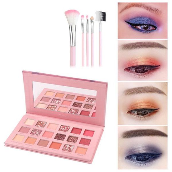 

pearl 18 color eyeshadow matte eyeshadow waterproof beginner easy makeup pallete