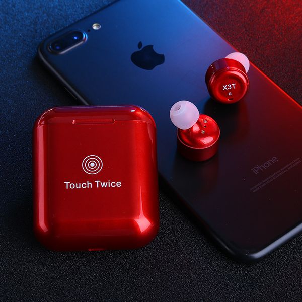

x3t tws wireless earbuds fashion bluetooth headphones csr4.2 earphones stereo with magnetic charger box case for ios android