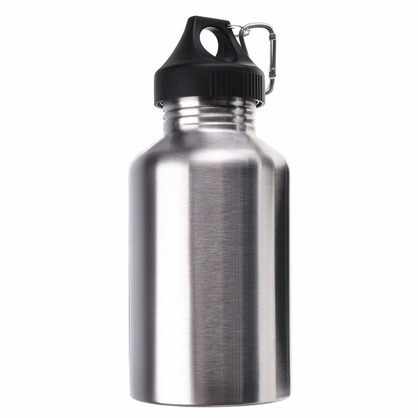 

2000ml stainless steel drinking water bottle cycling camping hiking silver
