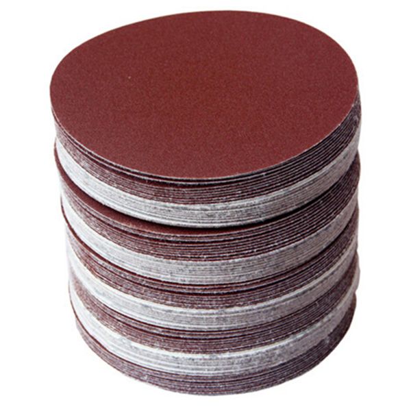 

promotion--30pcs/set 5inch 125mm round sandpaper disk sand sheets grit 80/100/120/180/240/320 hook and loop sanding disc for san