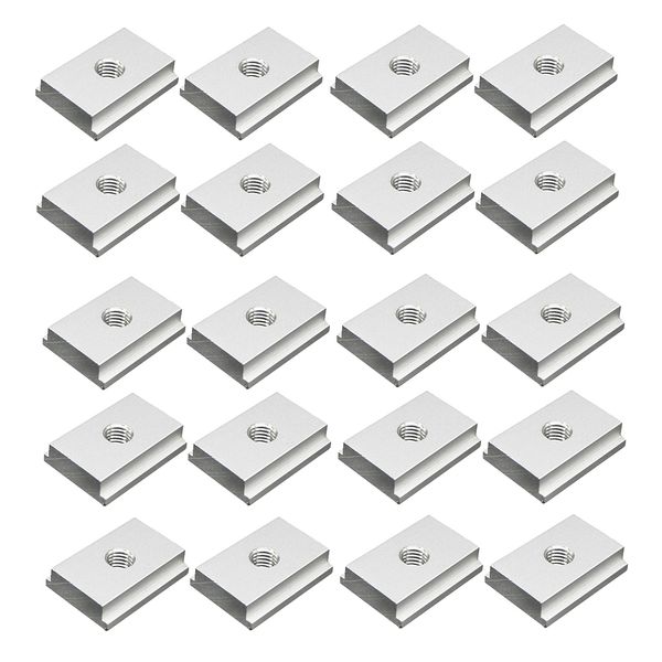 

20pcs woodworking jig accessories star knob m8 t-slider for standard t-slot