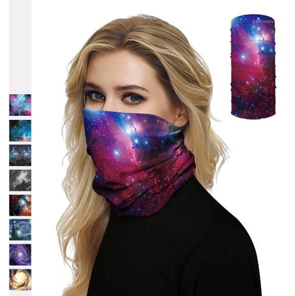 

starry sky face mask scarf light and breathable anti dust mask with high elasticity outdoor multifunctional mask, Silver