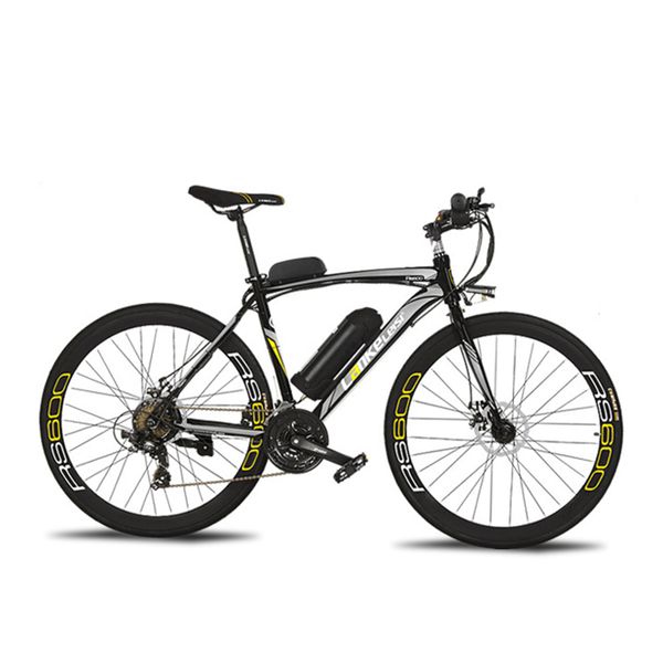 

Cyru her r 600 road electric bike 240w 36v 15ha lithium battery 21 peed 700cx28c 50cm carbon teel frame with mart lcd di play