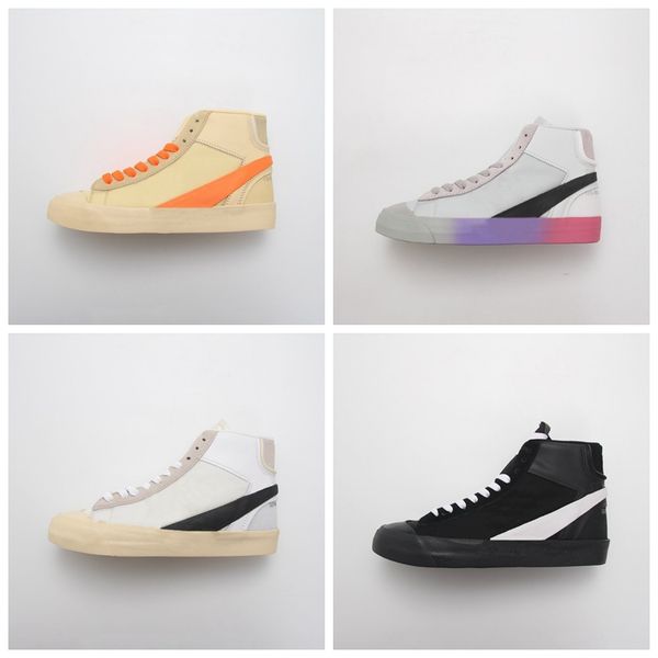 

with box] blazer mid white balck all hallow's eve grim reaper wolf grey serena blazers mens running shoes off trainer sneakers size 36, Black