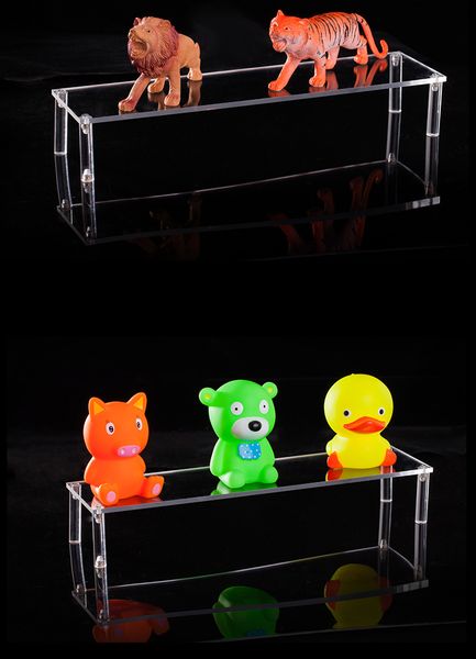 

yjbetter clear acrylic cosmetics storage rack ladder frame holder toy car model purse perfume display stand k/d structure shelf