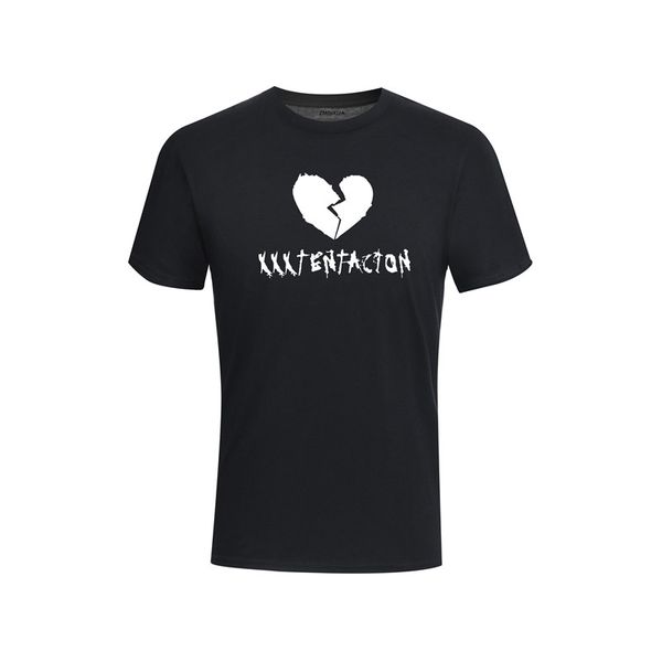 

xxxtentacion character print t-shirt fashion casual fitness cool o-neck men's t shirt summer short sleeve men clothing, White;black