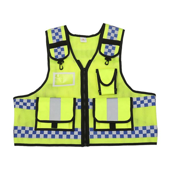 

men's motorcycle reflective safety vest cycling safety work cloth reflective vests 360 degrees high visible tool vest