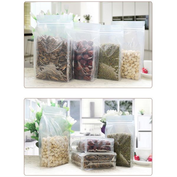 

12cm*22cm+5cm pet packaging bag high trasnparent leisure food packing valve bag snack bag standing up pouch xd23330