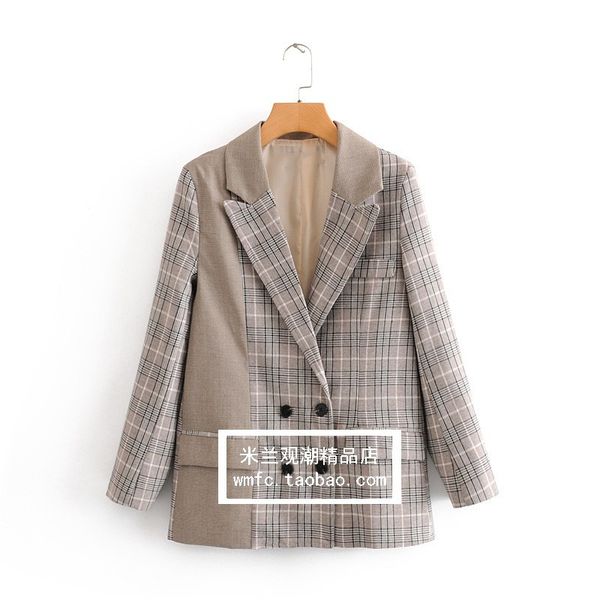 

one's suit jacket women's ins fashion retro korean-style loose-fit online celebrity suit women's entity, Black;white