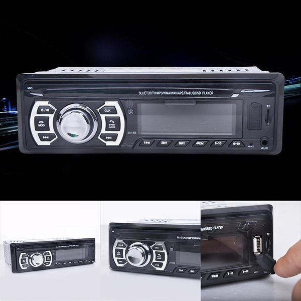 

car mp3 player stereo oled fm radio bluetooth handsedr tf usb aux auto fm transmitter modulator car audio player 2018b