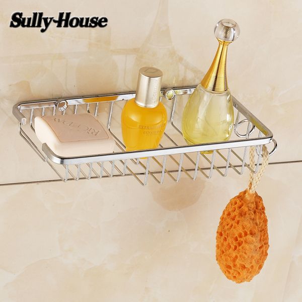 

sully house 304 stainless steel bathroom basket shelf,toilet shower shampoo soap cosmetic bathroom shelves accessorie holder