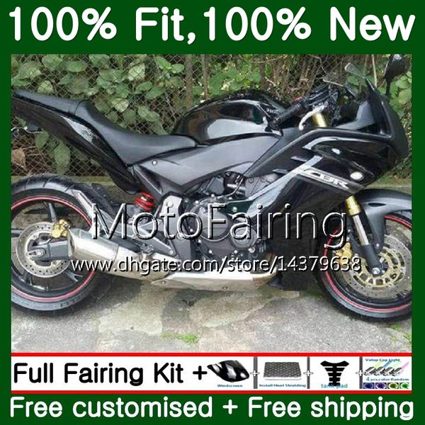 

инъекции черный глянец для honda cbr600f4i cbr600f 11 12 13 14 72mf2 цбр 600 ф цб рф 600f f4i cbr600 ф 2011 2012 2013 2014 обтекатель кузова