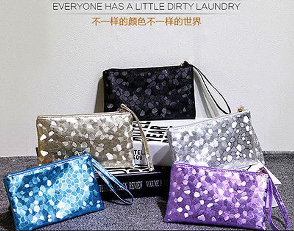 

fashion ladies women sparkling clutch dazzling sequins glitter handbag blingbling evening purse bag