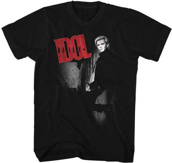 

billy idol p punk rock singer songwriter musician t-shirt 4, White;black