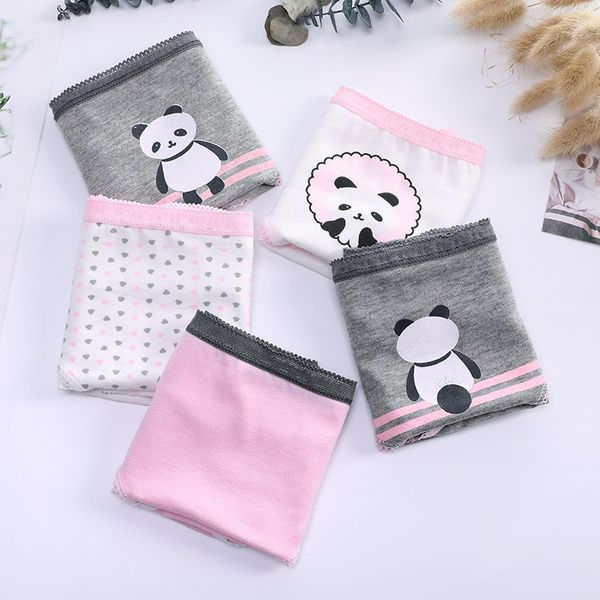 

puberty girl underwear teenage cotton panties children cartoon print briefs kids cute panda panties majtki dziewczynka, Camo