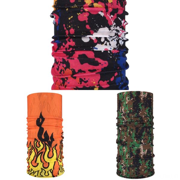 

ifb45 outdoor magic scarf bicycle sports riding cycling mask bike headband breathable gas scarf face mask for bike, Black