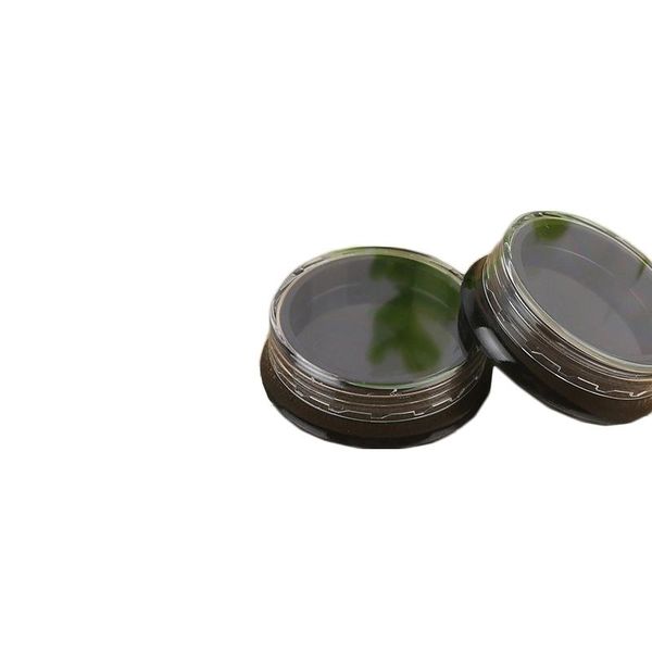 

3g 3ml round black eye shadow jars with screw cap lids 3 gram cosmetic containers sample jars tiny makeup sample containers