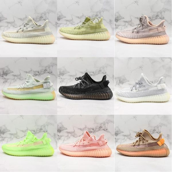 

new color kanye west gid glow synth lundmark antlia reflective designer shoes hyperspace clay trfrm beluga 2.0 core black zebra men sneakers