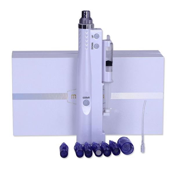 

home salon use electric microneedling auto mesotherapy injection gun nano needle derma pen with ing