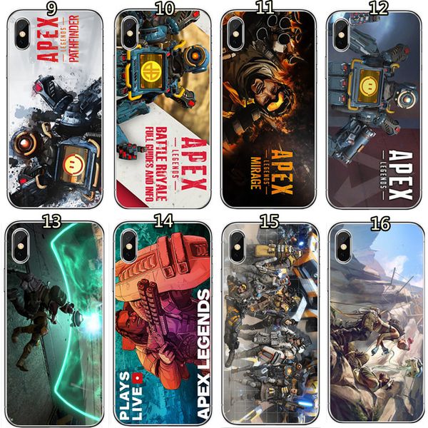 

apex legends phone cases tpu back cover for iphone x xr xs max 7/8 6s 5s tc190227w 500pcs