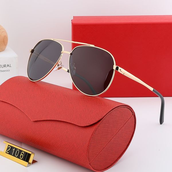 

luxury 2108 sunglasses square frame metal popular uv protection men brand designer sunglasses wooden vintage retro style come with case, White;black