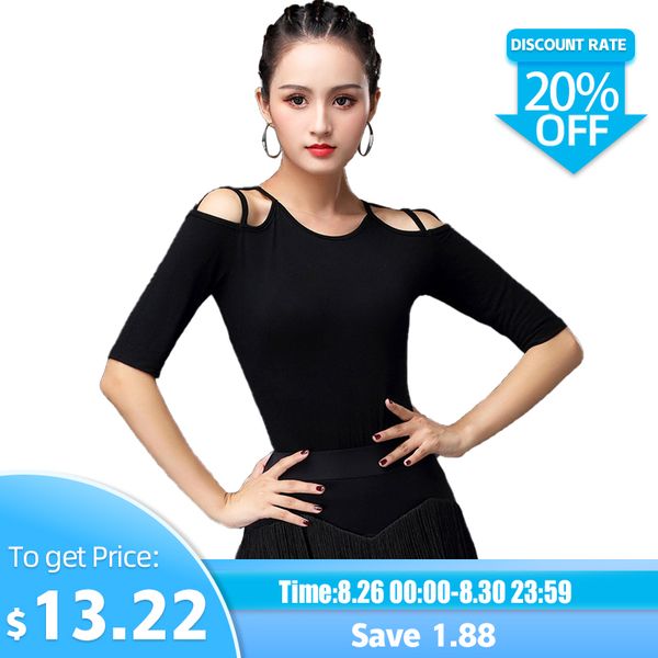 

latin dance 2018 new women ballroom dance costume modern modal latin competition black, Black;red