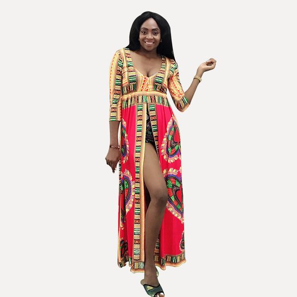 

posimi second wind dress totems number printing will v vent longuette woman, Red