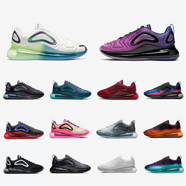 

bubble pack 720 men women running shoes white hyper crimson oreo flaming gradient triple black 720s aurora mens sports sneakers 36-45