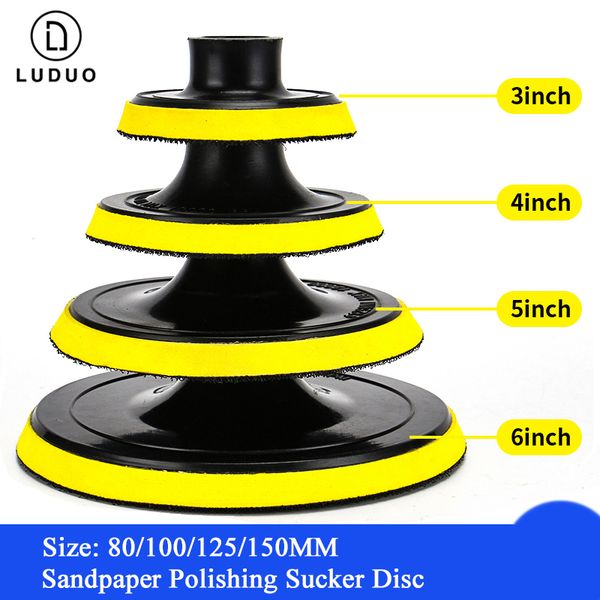 

luduo 3-6" headlight polishing pad self-adhesive sticky sandpaper sucker polish disc electric grinder car body polish paint care