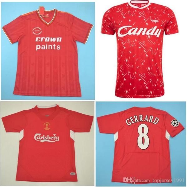 

85 86 89 Джеррард ретро трикотажные изделия Алонсо футбол Джерси 04 05 Барош Луис Гарсия Урожай классический Шмицер футбол рубашка 2005 Майо-де-футовый