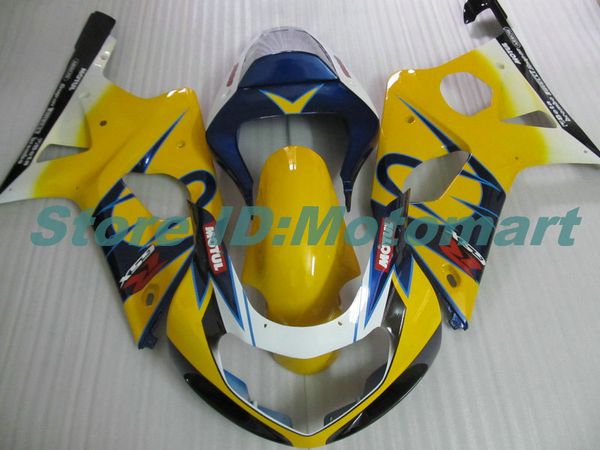 Kit carenatura GIALLO NERO per SUZUKI GSXR1000 00 01 02 GSXR 1000 2000 2001 2002 K2 GSX R1000 Carenatura parti + 7 regali GS33