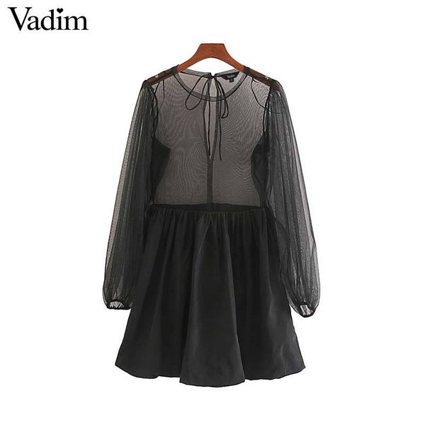 

vadim женщины сексуальной прозрачный мини-платье пэчворк галстук видеть через эластичный пояс клуба партии черных шикарных платья vestidos q, Black;pink